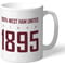 Personalised West Ham United FC 100 Percent Mug