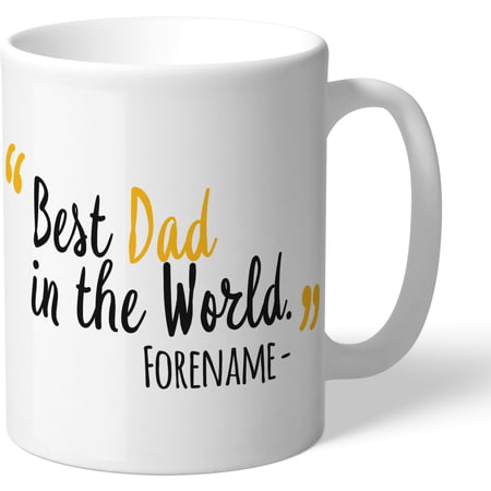 Personalised Wolves FC Best Dad In The World Mug