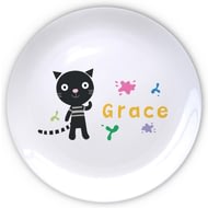 Personalised Arty Mouse Single Character Splash Ceramic Plate