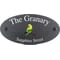 Personalised Parakeet Bird Motif Oval Slate House Sign Plaque 25x13cm