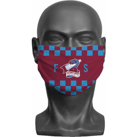 Personalised Scunthorpe United FC Initials Adult Face Mask