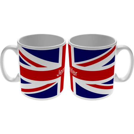 Personalised Union Jack Flag Ceramic Mug