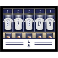 Personalised Tottenham Hotspur FC Dressing Room Shirts Framed Print