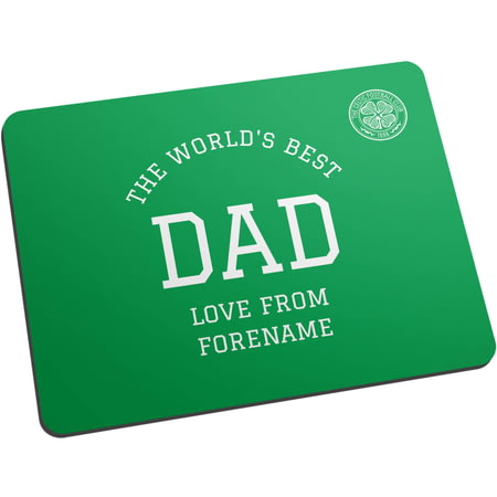 Personalised Celtic FC World's Best Dad Mouse Mat