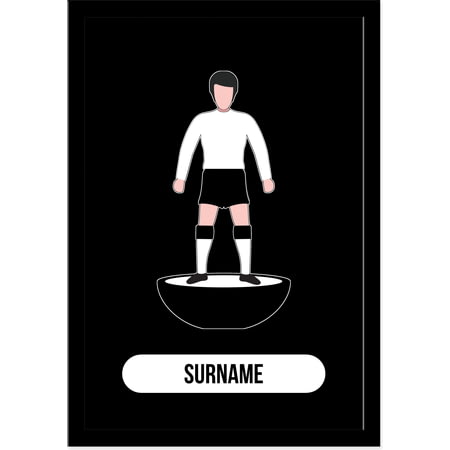Personalised Derby County Player Figure A4 Framed Print