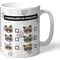 Personalised Grumpy Cat Emoji - Feeling Mug Grey