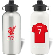 Personalised Liverpool FC Shirt Aluminium Sports Water Bottle