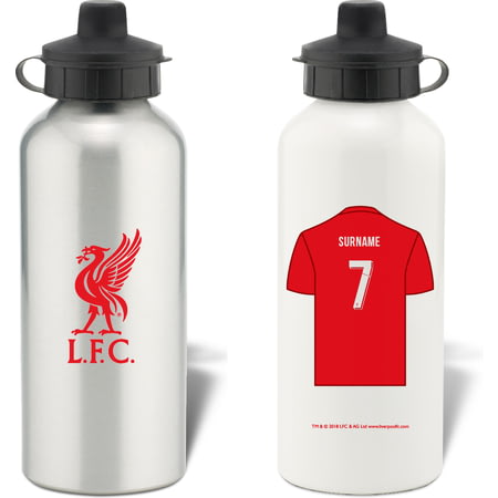 Personalised Liverpool FC Shirt Aluminium Sports Water Bottle