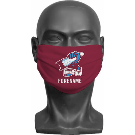 Personalised Scunthorpe United FC Crest Adult Face Mask