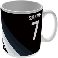 Personalised Swansea City Colour Stripe Ceramic Mug