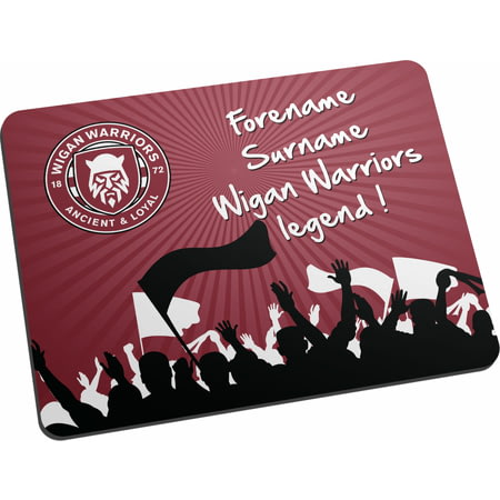 Personalised Wigan Warriors Legend Mouse Mat