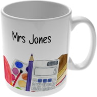 Personalised School Supplies Design 11oz Ceramic Mug For Teachers And Mentors - End Of Term Gift