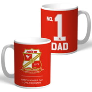 Personalised Swindon Town FC No.1 Dad Fathers Day Mug