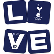 Personalised Tottenham Hotspur FC Love Coasters (x4)