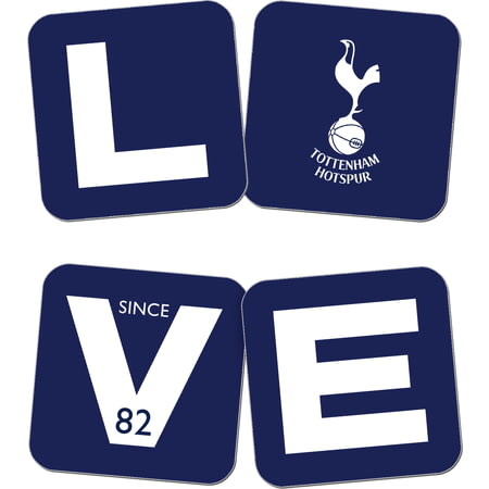 Personalised Tottenham Hotspur FC Love Coasters (x4)