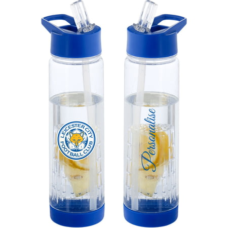 Personalised Leicester City FC Crest Fruit Infuser Sports Water Bottle - 740ml