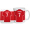 Personalised Liverpool FC Shirt Mug & Coaster Set