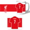 Personalised Liverpool FC Shirt Mug & Coaster Set