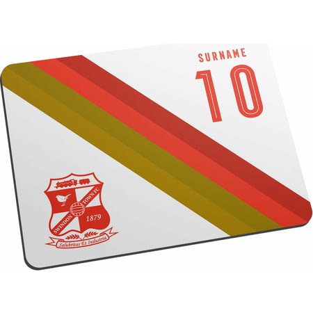 Personalised Swindon Town Stripe Mouse Mat