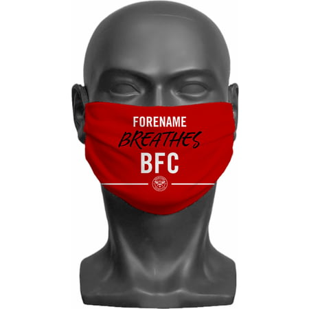 Personalised Brentford FC Breathes Adult Face Mask