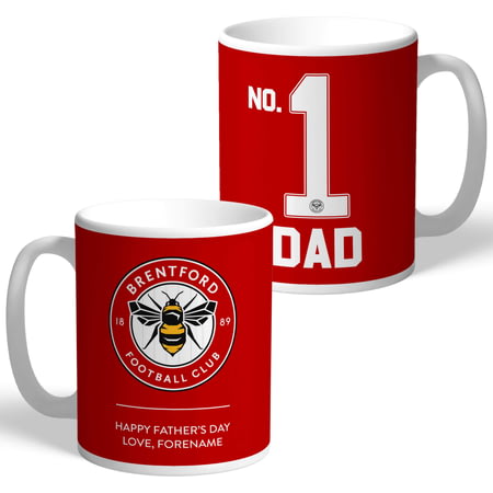 Personalised Brentford FC No.1 Dad Fathers Day Mug