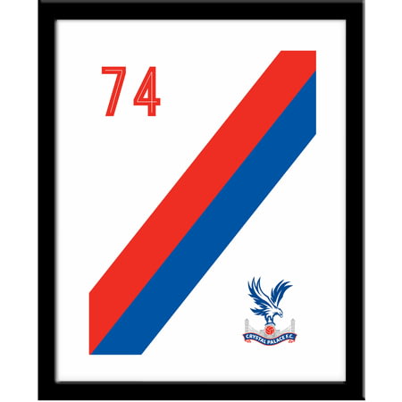 Personalised Crystal Palace FC Stripe Framed Print