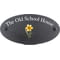 Personalised Daffodil Flower Motif Oval Slate House Sign Plaque 25x13cm