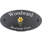 Personalised Daffodil Flower Motif Oval Slate House Sign Plaque 25x13cm