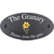 Personalised Daffodil Flower Motif Oval Slate House Sign Plaque 25x13cm
