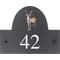 Personalised Stag Wildlife Animal Motif Slate House Name or Number Plaque/Sign - 25x20cm