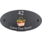 Personalised Vegetables Basket Motif Oval Slate House Sign Plaque 25x13cm