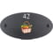 Personalised Vegetables Basket Motif Oval Slate House Sign Plaque 25x13cm