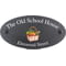 Personalised Vegetables Basket Motif Oval Slate House Sign Plaque 25x13cm