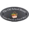 Personalised Vegetables Basket Motif Oval Slate House Sign Plaque 25x13cm