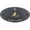 Personalised Flamecrest Bird Motif Oval Slate House Sign Plaque 25x13cm
