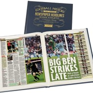 Personalised Wigan Athletic FC Football Newspaper Book - A3 Leather Cover