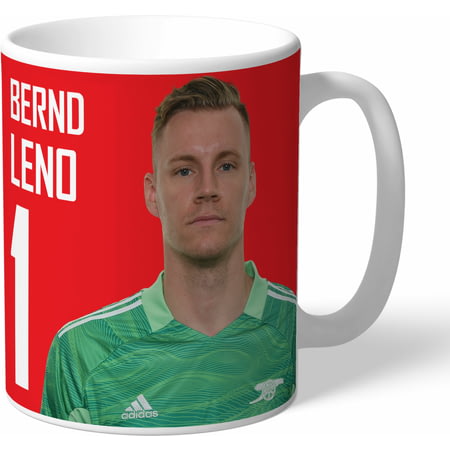 Personalised Arsenal FC Leno Autograph Player Photo Mug