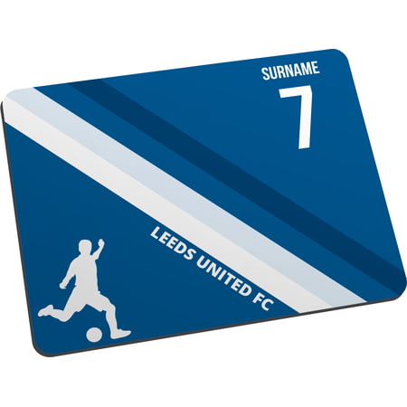 Personalised Colour Stripe Mouse Mat for Leeds United football fans