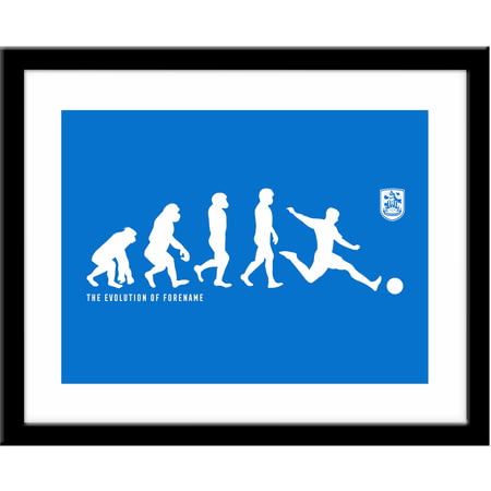 Personalised Huddersfield Town AFC Evolution Framed Print
