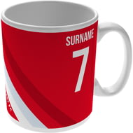 Personalised Nottingham Forest Colour Stripe Ceramic Mug