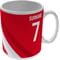 Personalised Nottingham Forest Colour Stripe Ceramic Mug