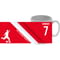 Personalised Nottingham Forest Colour Stripe Ceramic Mug