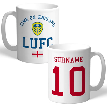 Personalised Leeds United FC Come On England Mug