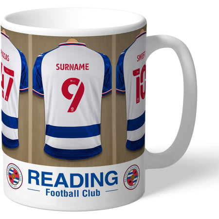 Personalised Reading FC Dressing Room Shirts Mug