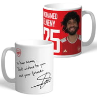 Personalised Arsenal FC Mohamed Eleney Autograph Player Photo 11oz Ceramic Mug