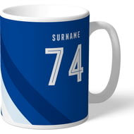 Personalised Chelsea Stripe 11oz Ceramic Mug