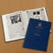 Personalised Telegraph Queen Elizabeth Memorial Newspaper Book - Blue Leatherette