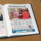 Personalised Telegraph Queen Elizabeth Memorial Newspaper Book - Blue Leatherette
