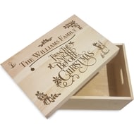 Personalised Twas The Night Before Christmas Eve Wooden Box