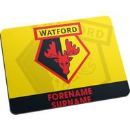Personalised Watford FC Bold Crest Mouse Mat